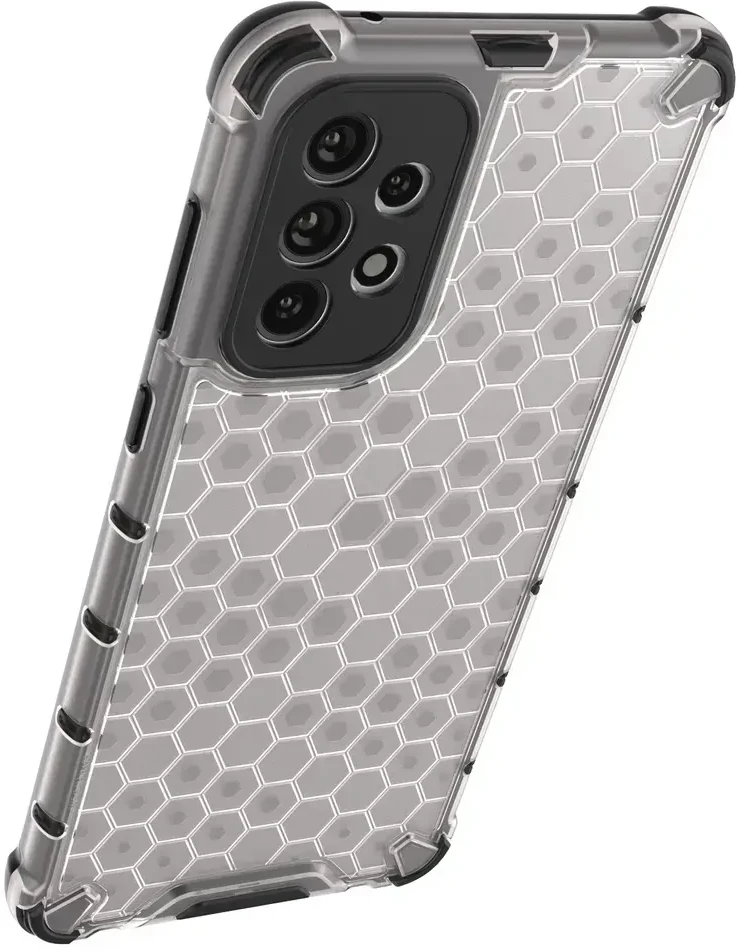 Hurtel Honeycomb dėklas skirtas Samsung Galaxy A73, skaidrus