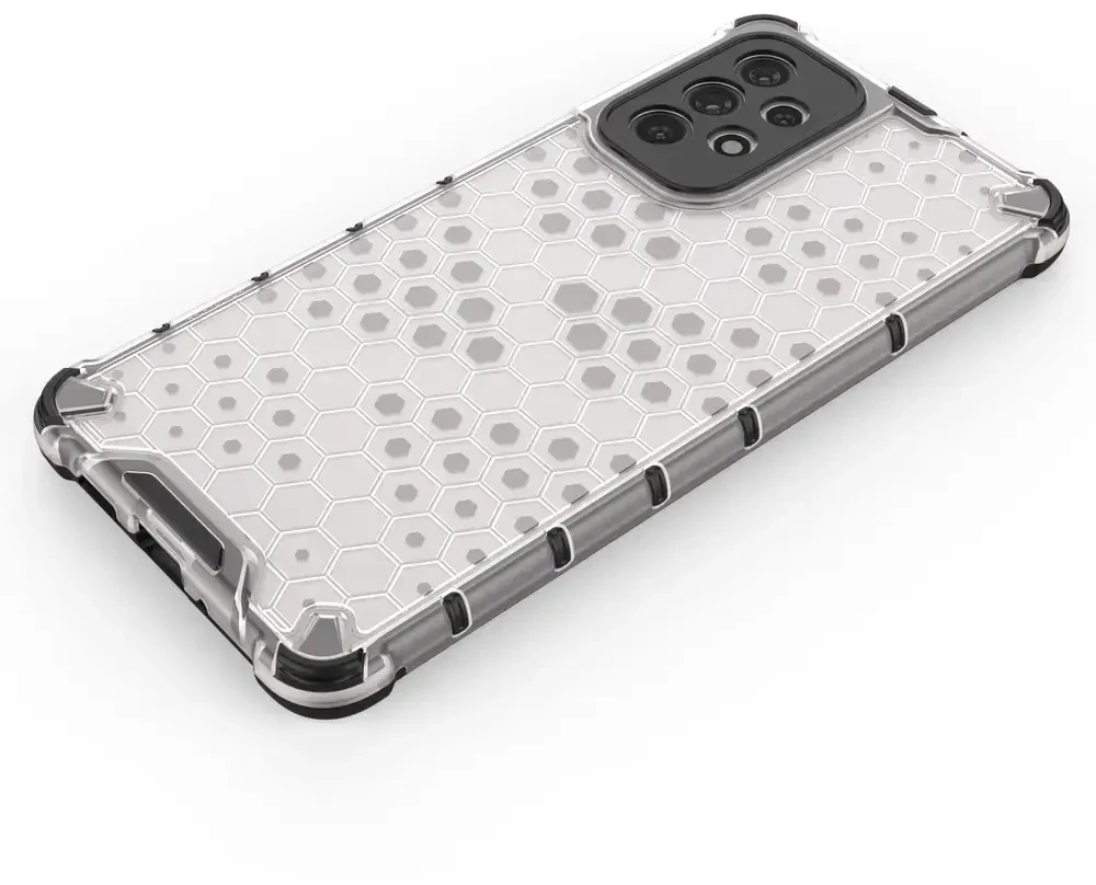 Hurtel Honeycomb dėklas skirtas Samsung Galaxy A73, skaidrus