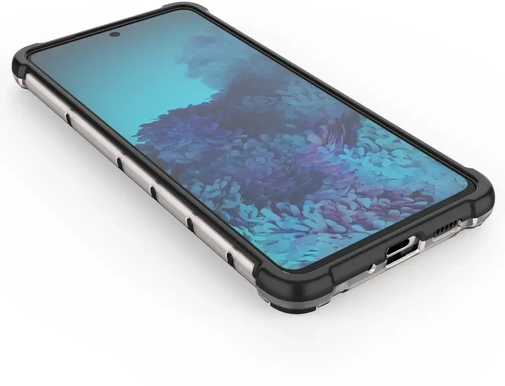 Hurtel Honeycomb dėklas skirtas Samsung Galaxy A73, skaidrus