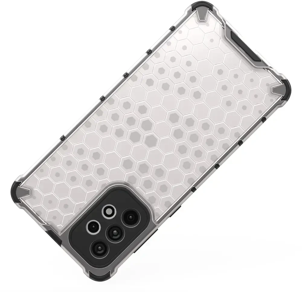 Hurtel Honeycomb dėklas skirtas Samsung Galaxy A73, skaidrus