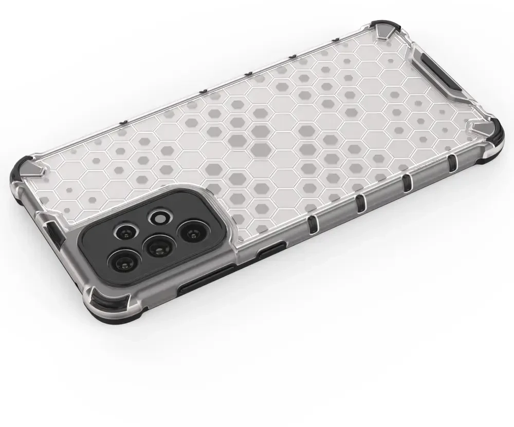 Hurtel Honeycomb dėklas skirtas Samsung Galaxy A73, skaidrus