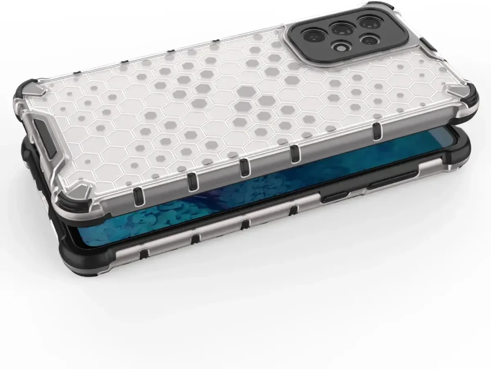 Hurtel Honeycomb dėklas skirtas Samsung Galaxy A73, skaidrus