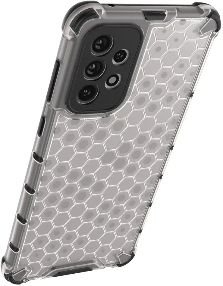 Hurtel Honeycomb dėklas skirtas Samsung Galaxy A73, skaidrus