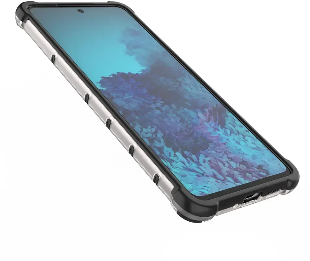 Hurtel Honeycomb dėklas skirtas Samsung Galaxy A73, skaidrus