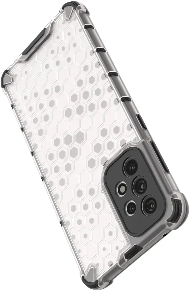 Hurtel Honeycomb dėklas skirtas Samsung Galaxy A73, skaidrus