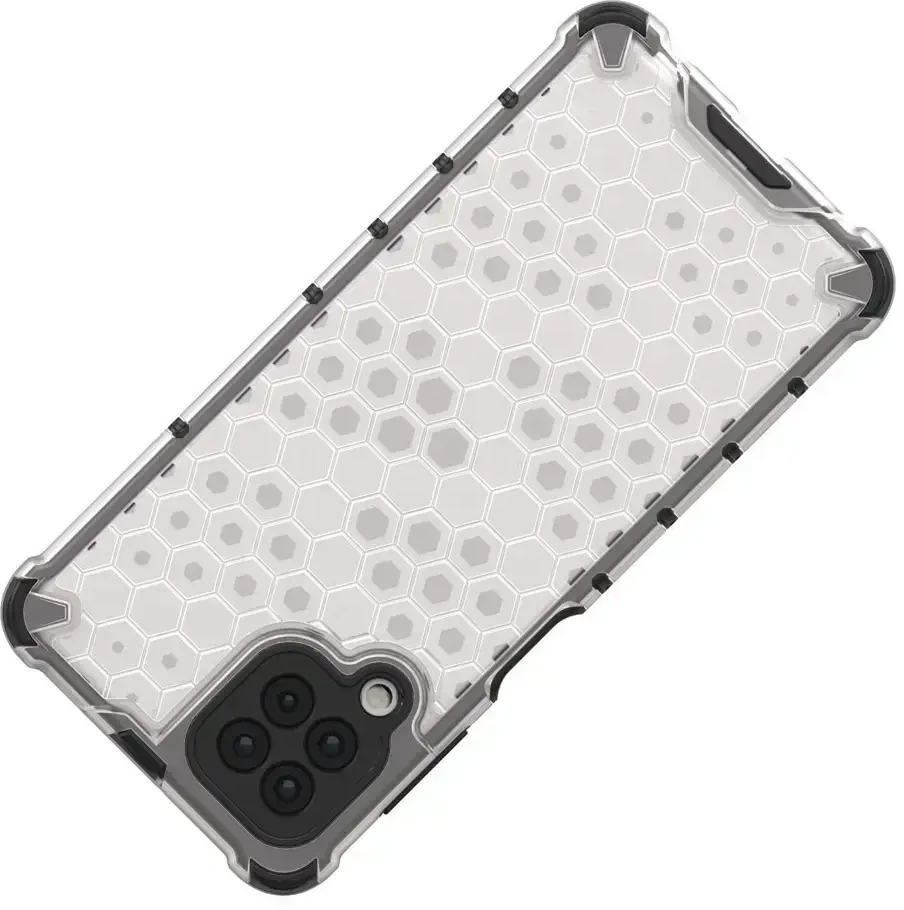 Hurtel Honeycomb dėklas skirtas Samsung Galaxy A22 4G, skaidrus