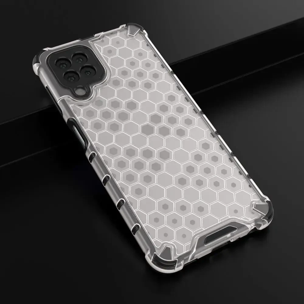 Hurtel Honeycomb dėklas skirtas Samsung Galaxy A22 4G, skaidrus