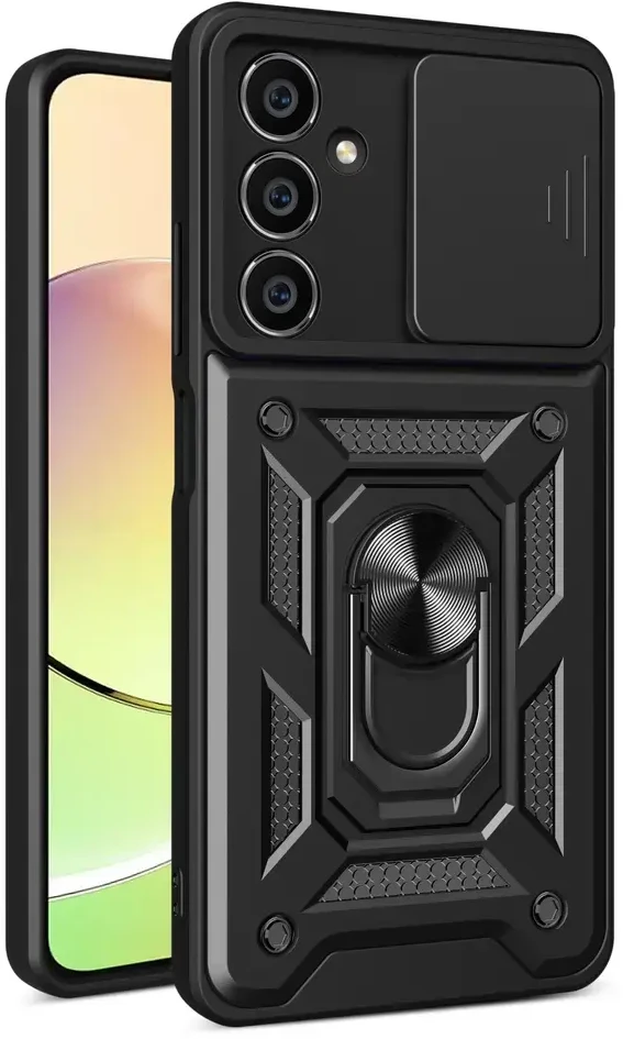 Hurtel Hybrid Armor Camshield Samsung M54 su camera – dėklas telefonui juodos spalvos