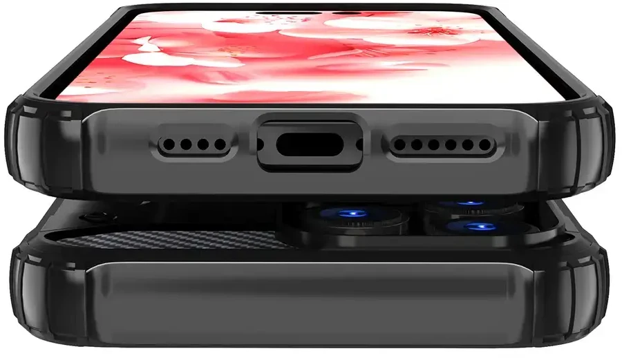 Hurtel Hybrid Armor Apple iPhone 16 Pro Max – dėklas telefonui juodos spalvos