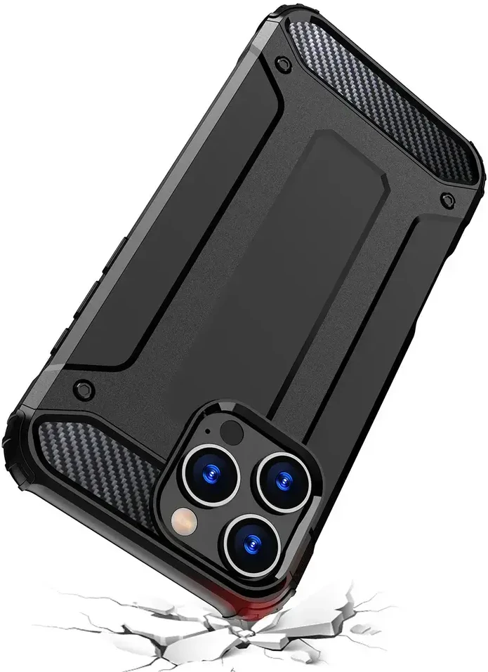 Hurtel Hybrid Armor Apple iPhone 16 Pro Max – dėklas telefonui juodos spalvos