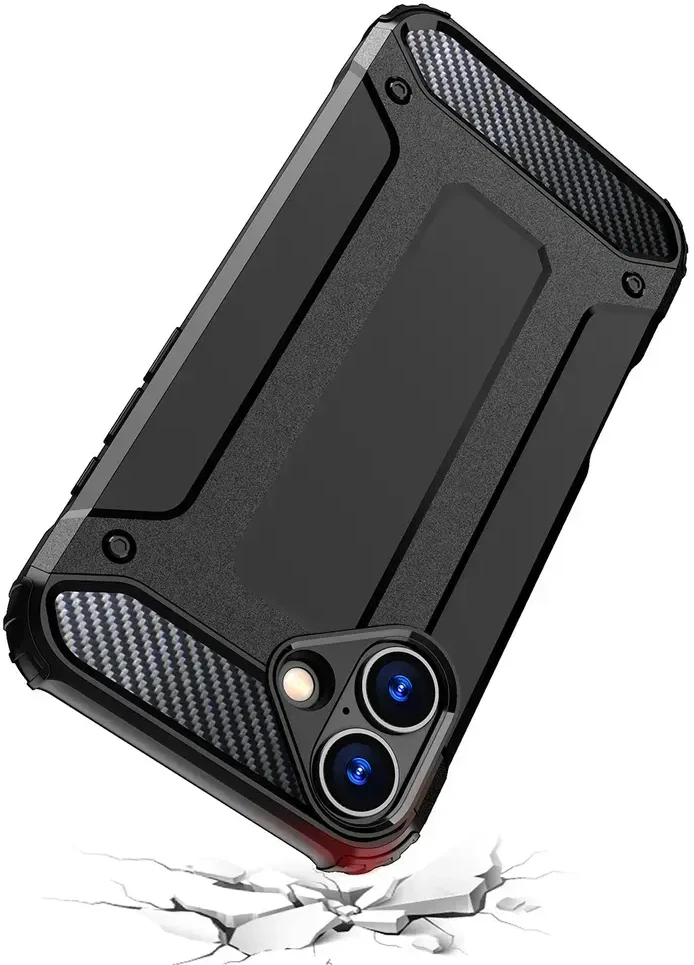 Hurtel Hybrid Armor Apple iPhone 16 Plus – dėklas telefonui juodos spalvos