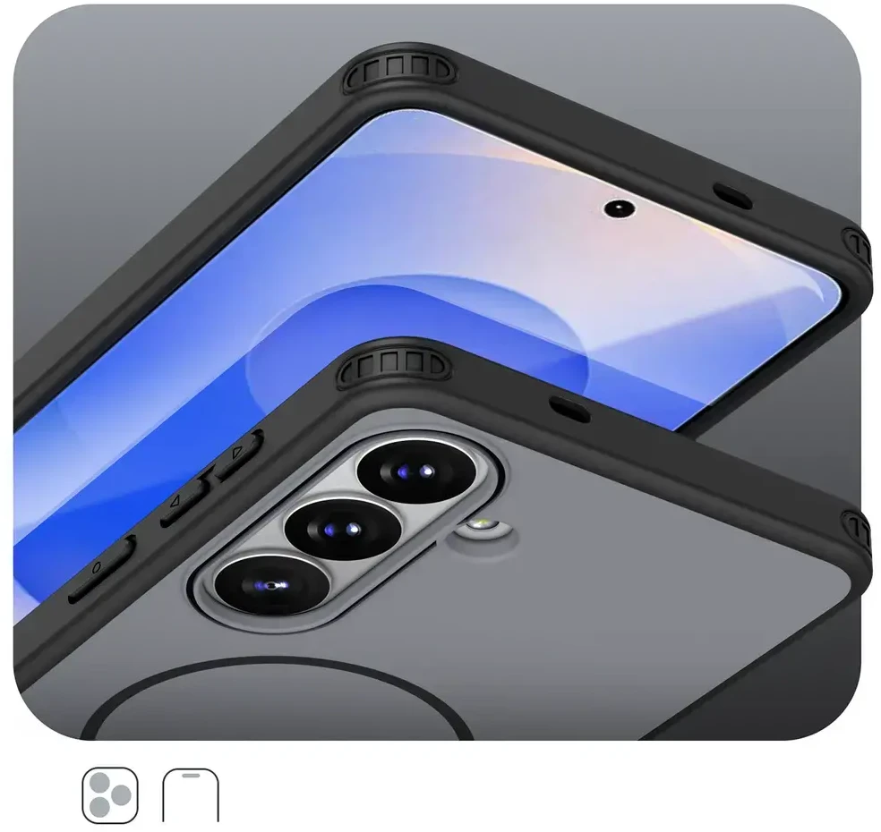 Hurtel Hybrid Armor T dėklas skirtas Samsung Galaxy S26 – juodos spalvos