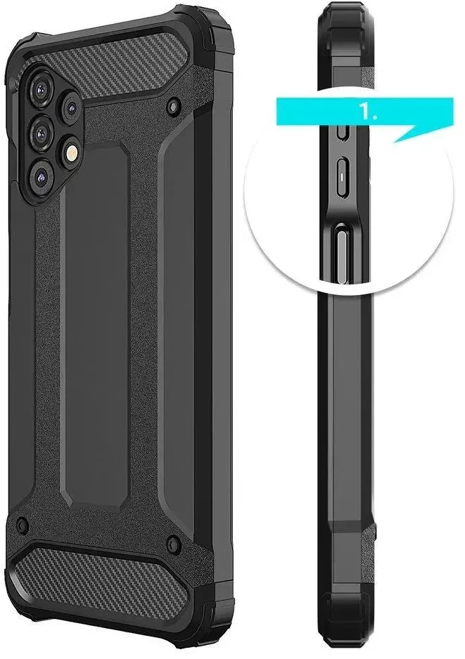 Hurtel Hibrid dėklas skirtas Samsung Galaxy A73, mėlynas