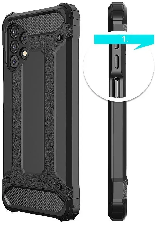 Hurtel Hibrid dėklas skirtas Samsung Galaxy A73, mėlynas