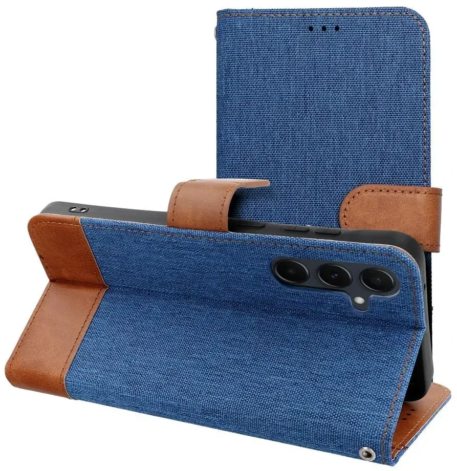 OEM atverčiamas dėklas Huawei P30 LITE Jeans Book mėlynas