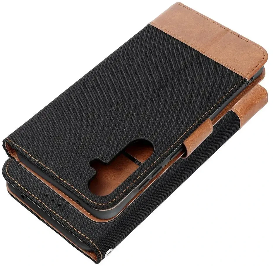 Dėklas Oem JEANS Book skirtas Xiaomi Redmi Note 14 PRO 4G juodos spalvos