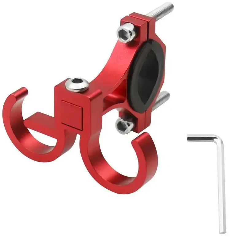 Oem Kablys apsipirkimui su dviem kilpomis dviračiui / paspirtukui aliuminio FS366 raudona