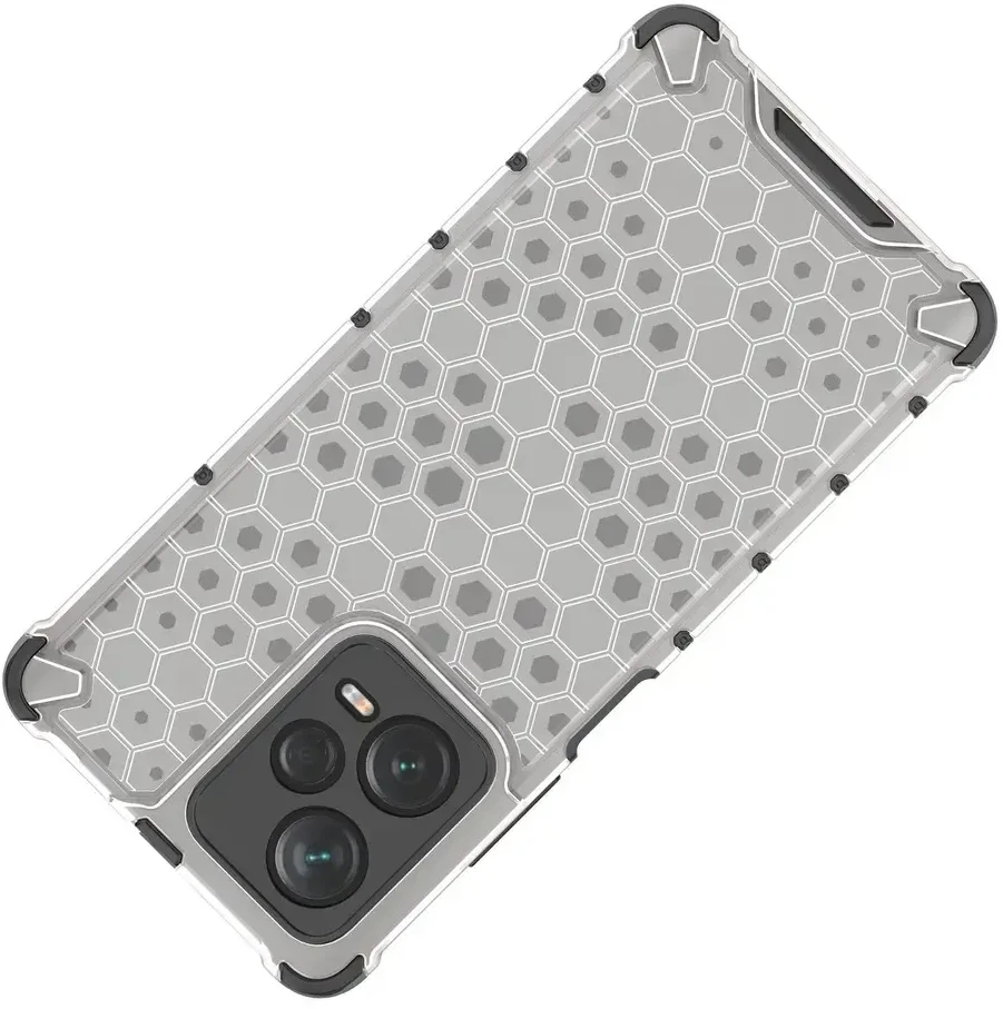 Hurtel Honeycomb Xiaomi Redmi Note 12 Pro+ armored hybrid dėklas telefonui juodos spalvos
