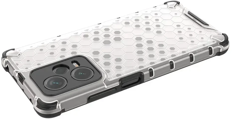 Hurtel Honeycomb Xiaomi Redmi Note 12 Pro+ armored hybrid dėklas telefonui juodos spalvos
