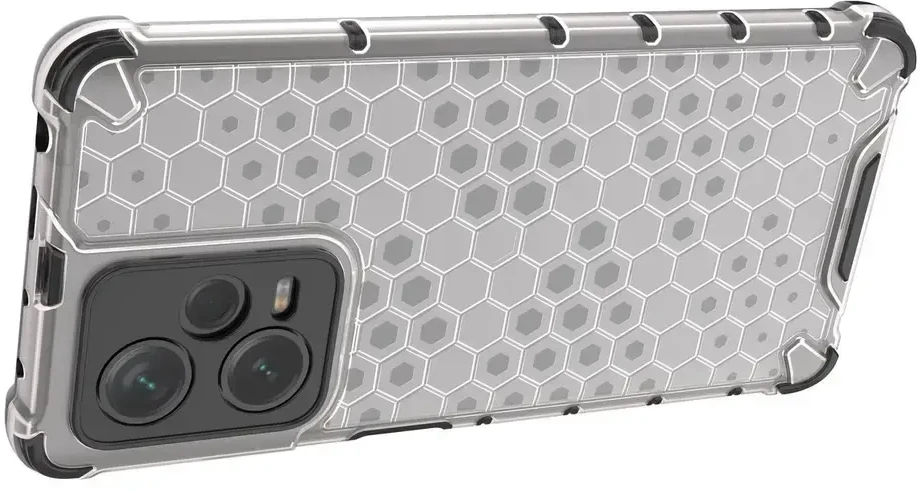 Hurtel Honeycomb Xiaomi Redmi Note 12 Pro+ armored hybrid dėklas telefonui juodos spalvos