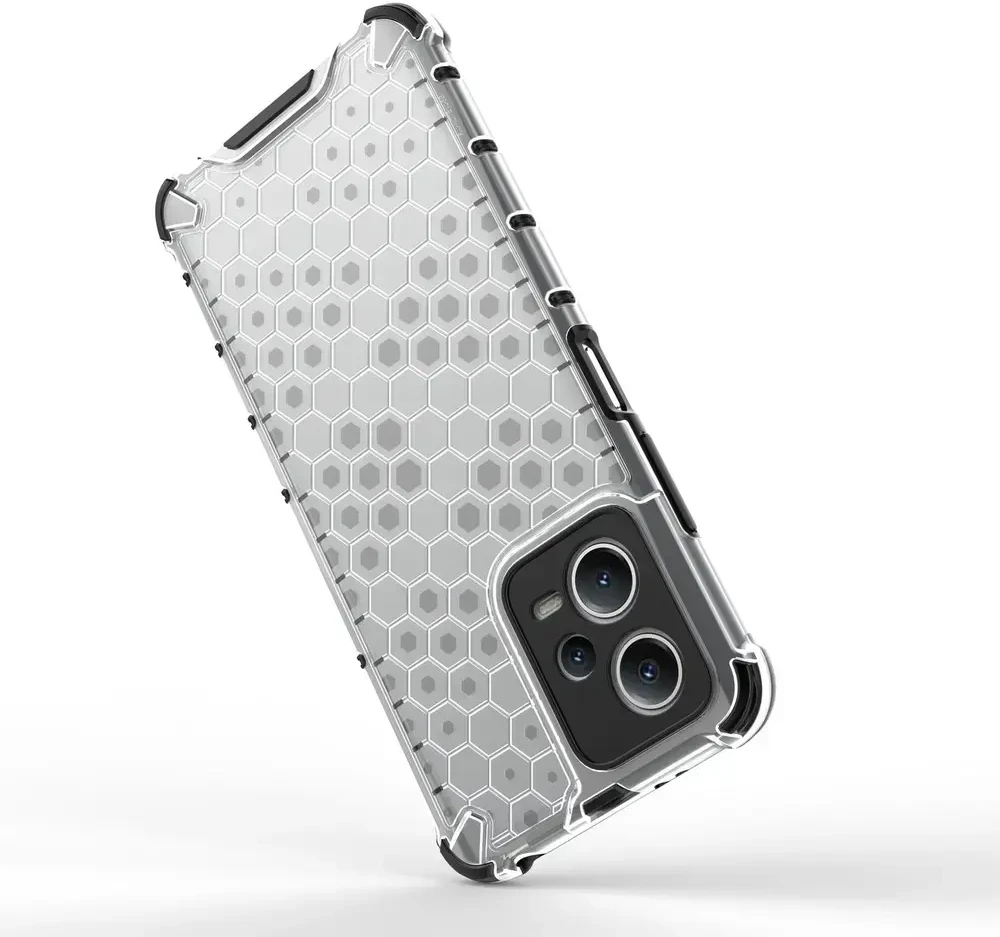 Hurtel Honeycomb Xiaomi Redmi Note 12 5G / Poco X5 5G armored hybrid dėklas telefonui juodos spalvos