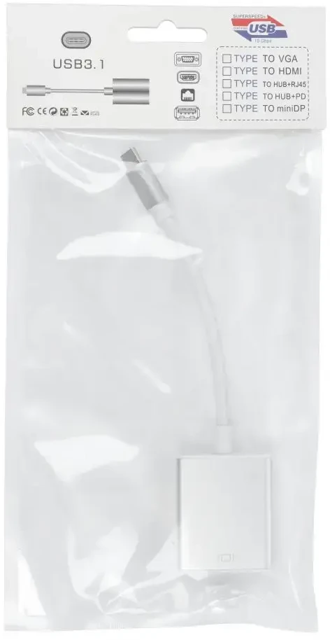 Oem Laidas HDMI (moteris) iki C 3.1 tipo (vyriškas) Plug & Play 4K