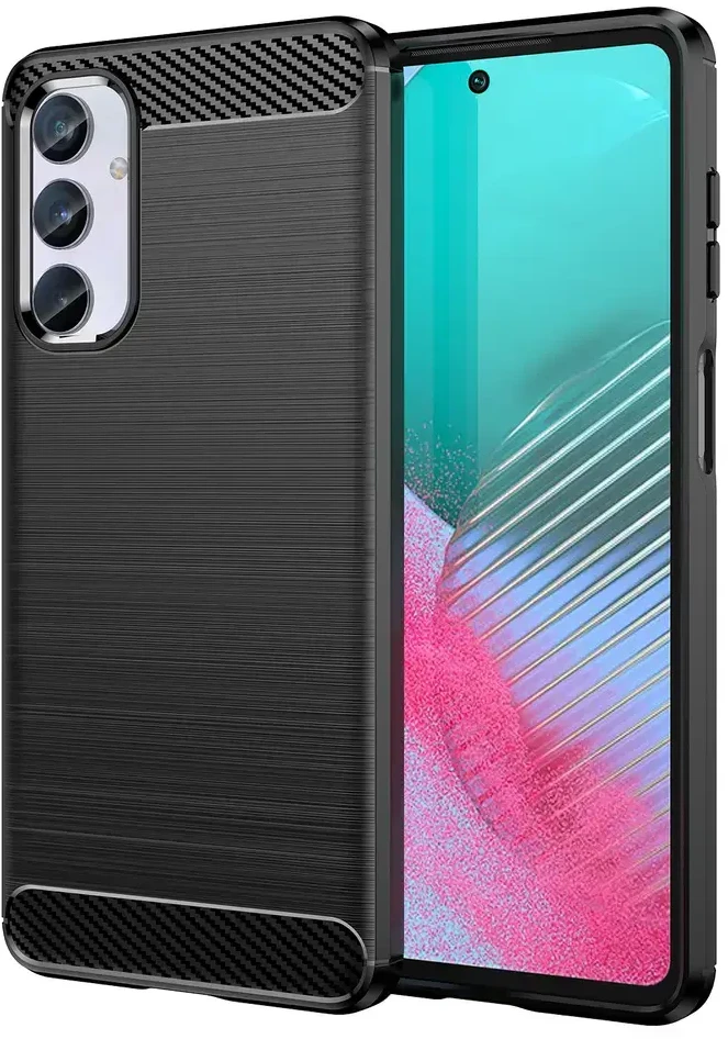 Hurtel Flexible carbon pattern Samsung Galaxy M54 Carbon – dėklas telefonui juodos spalvos