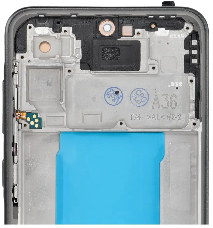 Oem LCD ekranas, skirtas SAMSUNG A36 5G HARD OLED, su rėmeliu