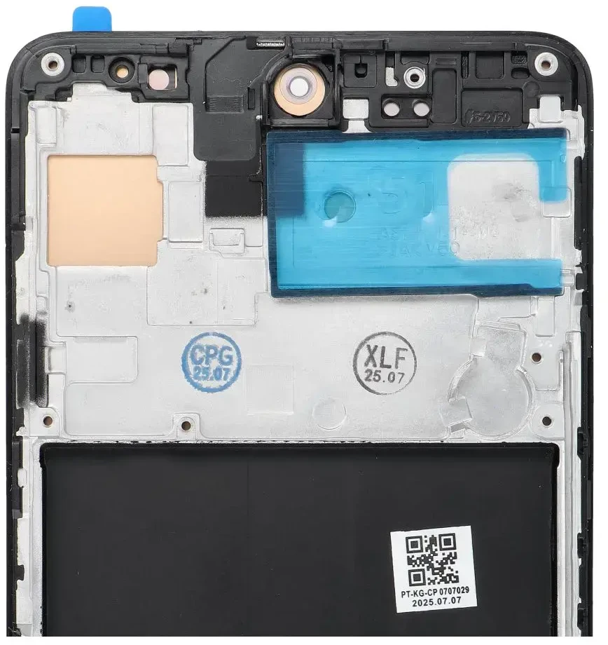Oem LCD ekranas SAMSUNG A51 4G HARD OLED su rėmeliu