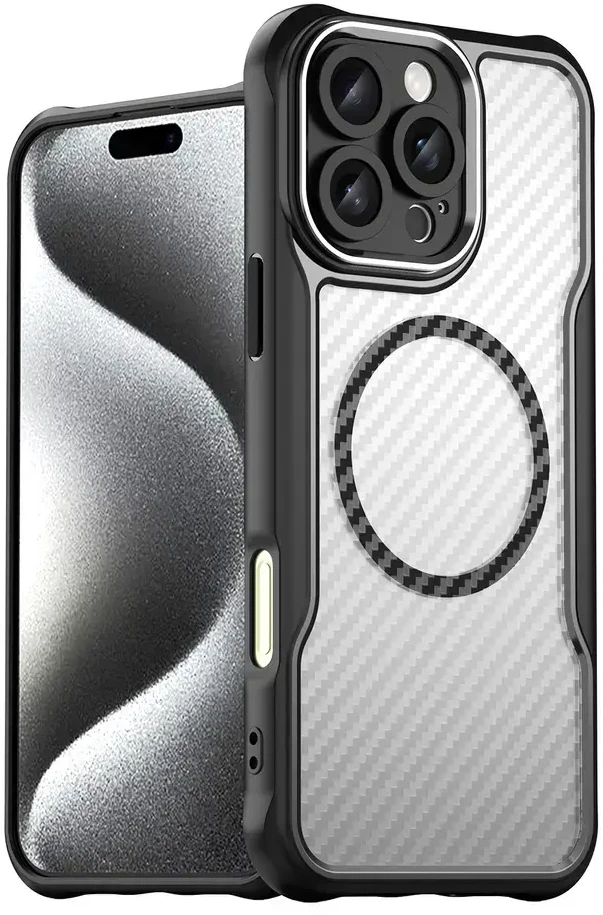 Hurtel Leading Series MagSafe silikoninis Apple iPhone 16 Pro – dėklas telefonui žalios spalvos