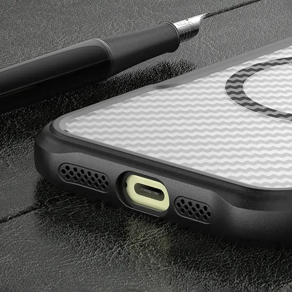 Hurtel Leading Series MagSafe silikoninis Apple iPhone 16 Pro – dėklas telefonui žalios spalvos