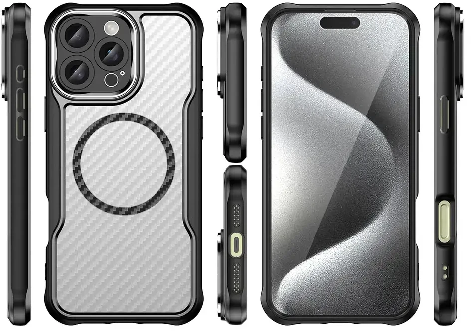 Hurtel Leading Series MagSafe silikoninis Apple iPhone 16 Pro Max – dėklas telefonui žalios spalvos