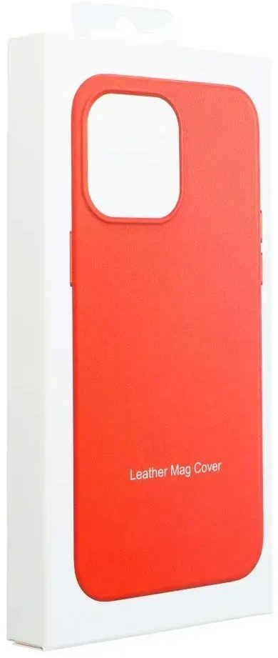 Oem Dėklas Leather Mag Cover (MagSafe) skirtas iPhone 16 Plus raudonas