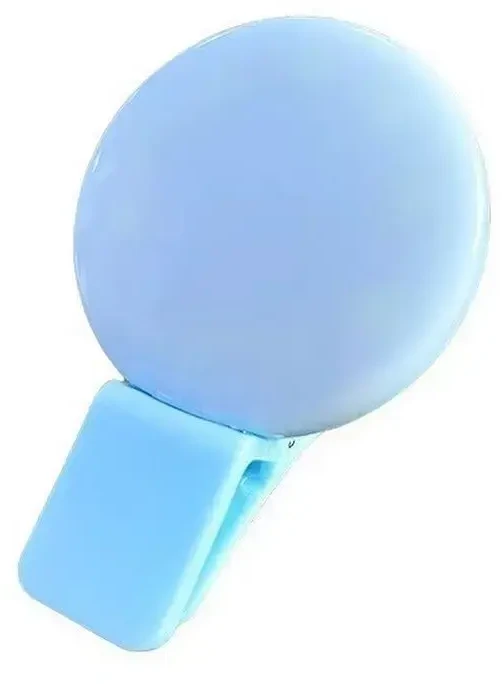 OEM LED šviesos žiedas asmenukėms mobiliajame telefone MINI Q mėlynas