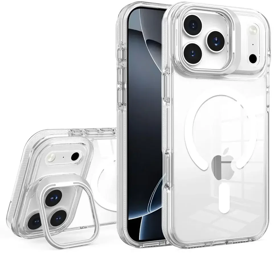„Oem“ dėklas, skirtas „iPhone 15“ objektyvo „Mag“ dangteliui, suderinamas su „MagSafe“ baltais