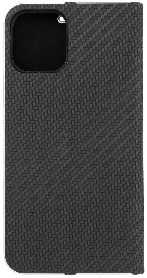 OEM atverčiamas dėklas iPhone 12 / 12 PRO Luna Book Carbon juodas