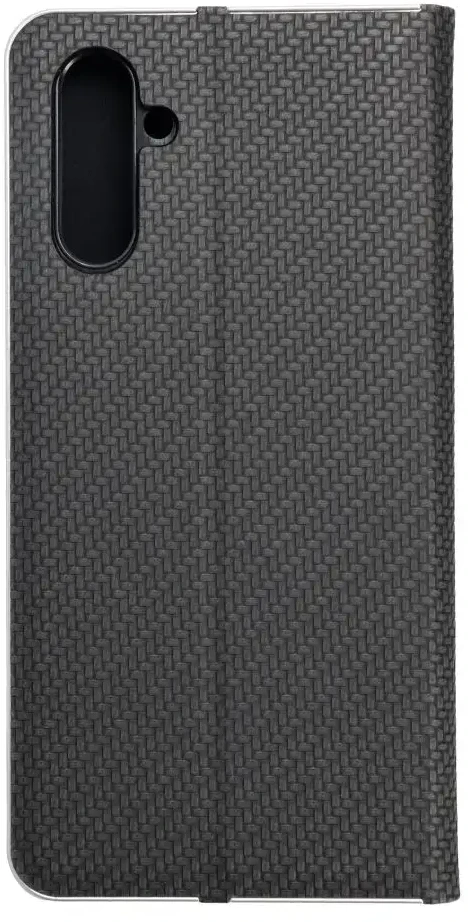 Dėklas Forcell Oem LUNA Book Carbon skirtas Samsung Galaxy A13 5G / A04S juodos spalvos