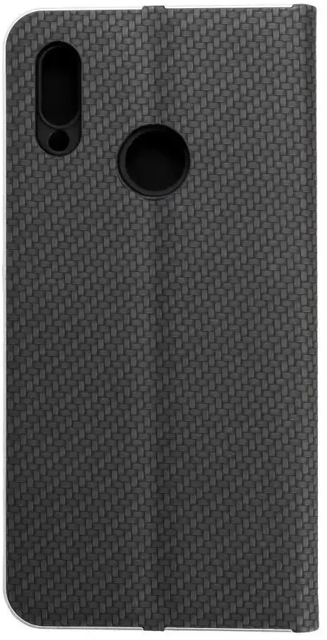 OEM atverčiamas dėklas Huawei P Smart 2019 Luna Book Carbon juodas