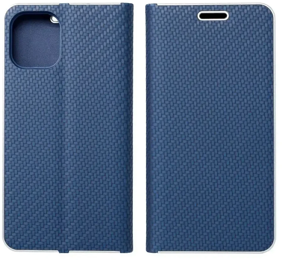 Dėklas Forcell Oem LUNA Book Carbon skirtas Samsung Galaxy A52 5G / A52 LTE ( 4G ) / A52s 5G mėlynos spalvos