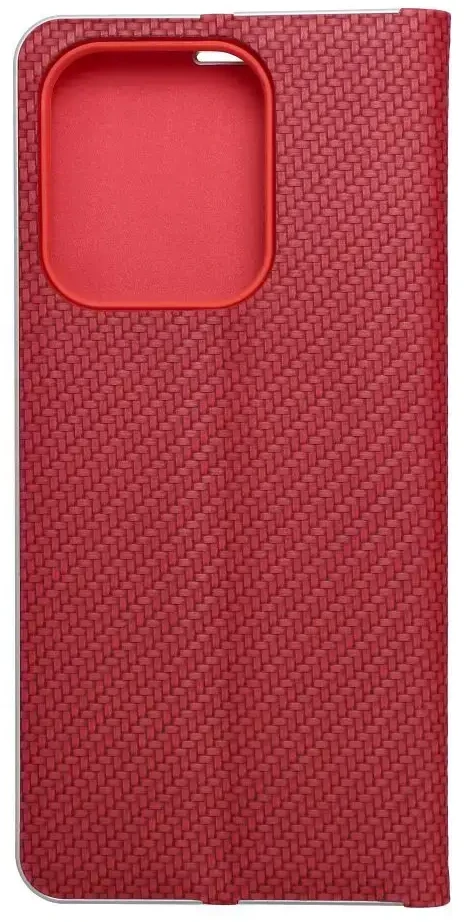 Oem LUNA Book Carbon dėklas, skirtas XIAOMI Redmi 15C, raudonas
