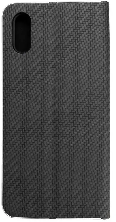 Dėklas Forcell Oem LUNA Book Carbon skirtas Xiaomi Redmi 9AT / Redmi 9A juodos spalvos