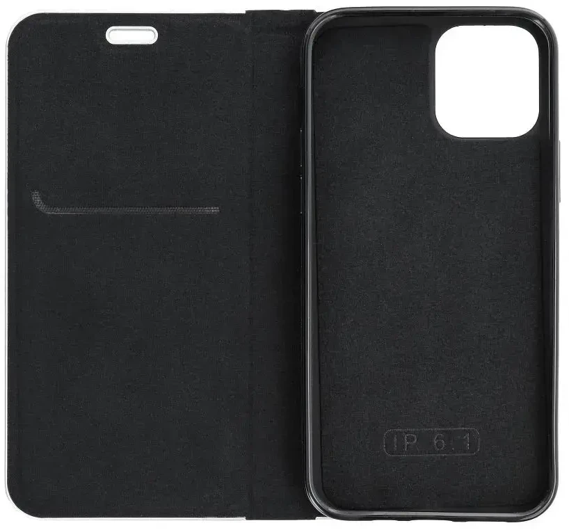 Dėklas Forcell Oem LUNA Book Carbon skirtas Xiaomi Redmi 9AT / Redmi 9A juodos spalvos