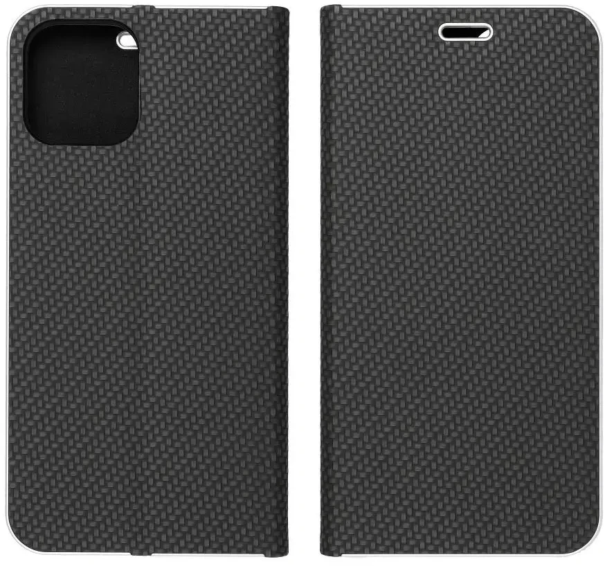 Dėklas Forcell Oem LUNA Book Carbon skirtas Xiaomi Redmi 9AT / Redmi 9A juodos spalvos