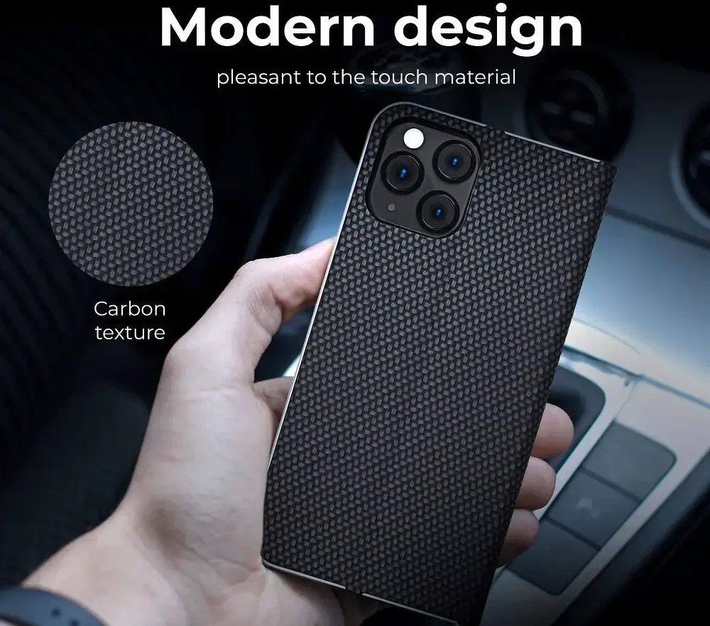 Dėklas Forcell Oem LUNA Book Carbon skirtas Xiaomi Redmi 9AT / Redmi 9A juodos spalvos
