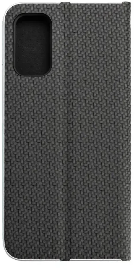Dėklas Forcell Oem LUNA Book Carbon skirtas Xiaomi Redmi Note 10 5G / Poco M3 Pro / Poco M3 Pro 5G juodos spalvos