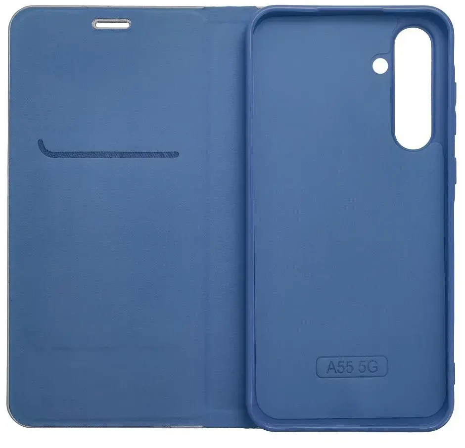 Dėklas Forcell Oem LUNA Book Carbon skirtas Xiaomi Redmi Note 10 5G / Poco M3 Pro / Poco M3 Pro 5G mėlynos spalvos