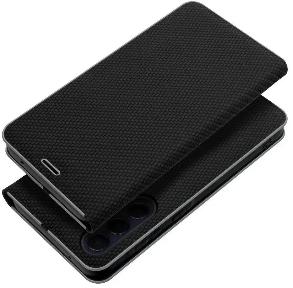 Oem Dėklas su klapką na Xiaomi Redmi NOTE 15 PRO 5G Luna Book Carbon juoda