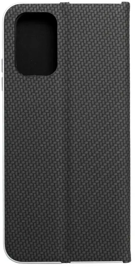 Dėklas Forcell Oem LUNA Book Carbon skirtas Xiaomi Redmi Note 10 / 10S juodos spalvos