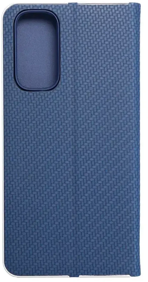 Dėklas Forcell Oem LUNA Book Carbon skirtas Xiaomi Redmi Note 11 / 11S mėlynos spalvos