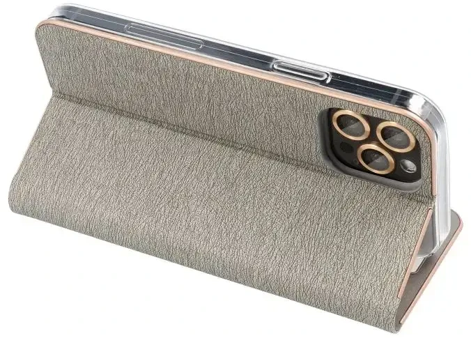 Oem Dėklas su klapką na Samsung S26 PLUS Luna Book Gold Sidabrinė